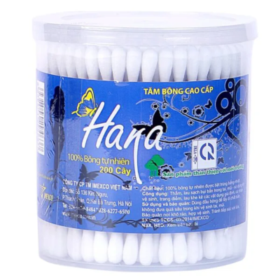 Tăm bông thân trúc Hana 200 chiếc
