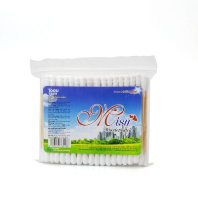 Tăm bông Misu 100 cây cao cấp túi Zipper