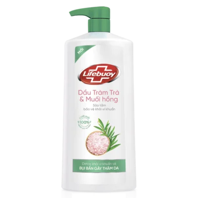 Sữa tắm Lifebuoy dầu tràm trà & muối hồng 800g + Lifebuoy Tết
