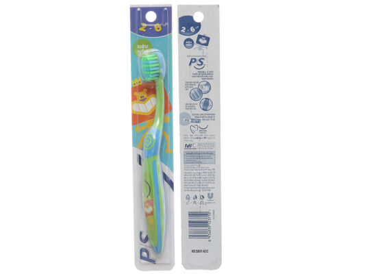 Bàn chải cho bé 2 - 6 tuổi P/S lông chải siêu mềm (giao màu ngẫu nhiên)