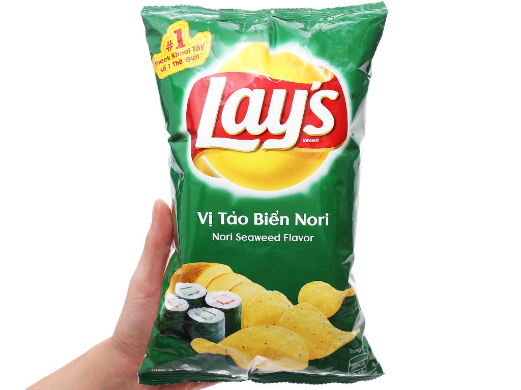 Snack khoai tây vị tảo biển Nori Lay's gói 95g - Quality for Life