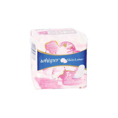 Băng vệ sinh Whisper Skin Love siêu mỏng có cánh cho ngày thường 18miếng 24 cm