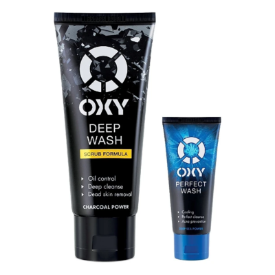 Kem rửa mặt có hạt sạch sâu OXY Deep Wash (Scrub) 100g + Tặng Kem rửa mặt mát lạnh OXY Perfect Wash 25g