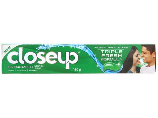 Kem đánh răng Closeup thơm mát bạc hà 180g + KĐR muối biển Detox 30g
