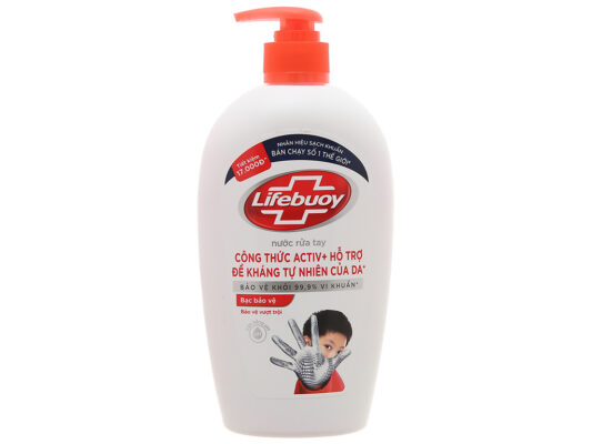 Nước rửa tay Lifebouy bạc bảo vệ 450g