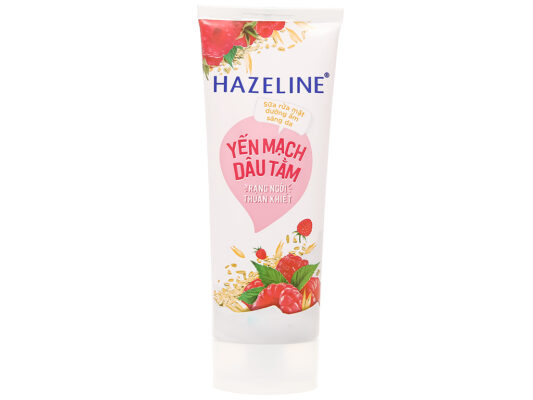 Sữa rửa mặt Hazeline yến mạch dâu tằm dưỡng ẩm sáng mịn da 100g