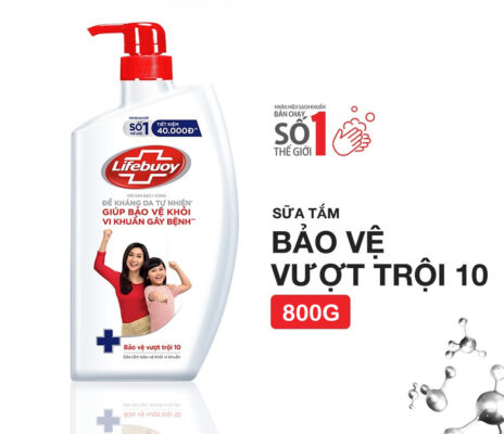 Lifebuoy Sữa tắm bảo vệ vượt trội 800g