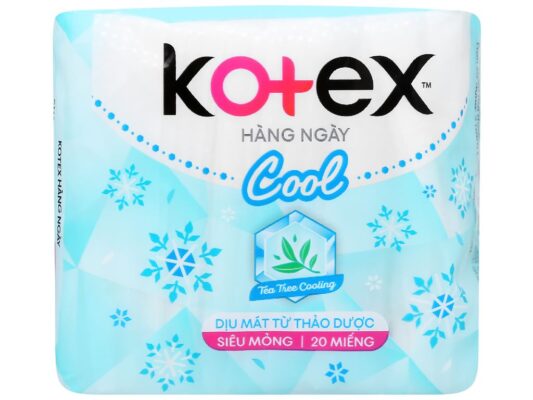 Băng vệ sinh hàng ngày Kotex Cool siêu mỏng 20 miếng