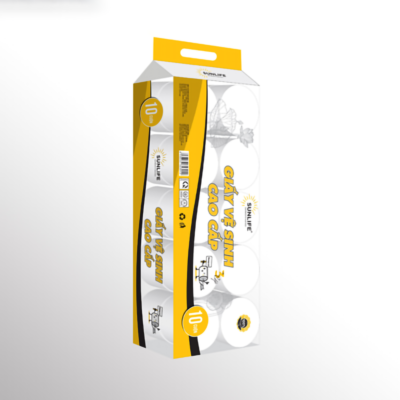 Giấy vệ sinh cao cấp Sunlife 3 lớp không lõi