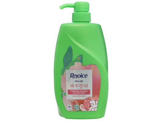 Dầu gội Rejoice Phiên bản hoa hồng Jeju Hàn Quốc Thơm mềm mượt 630ml