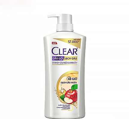 Dầu gội clear nước táo lên men và vitamin c sạch gàu suốt 48h (630g)