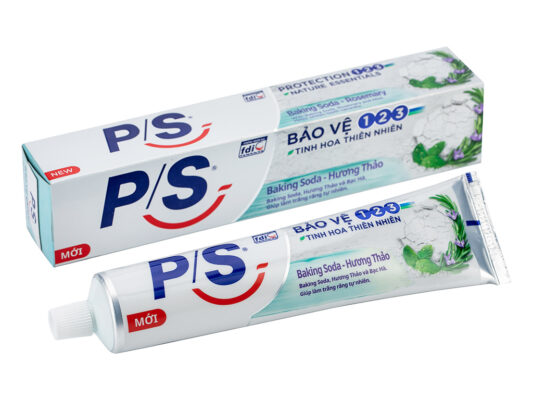 Kem đánh răng P/S bảo vệ 123 baking soda & hương thảo 180g