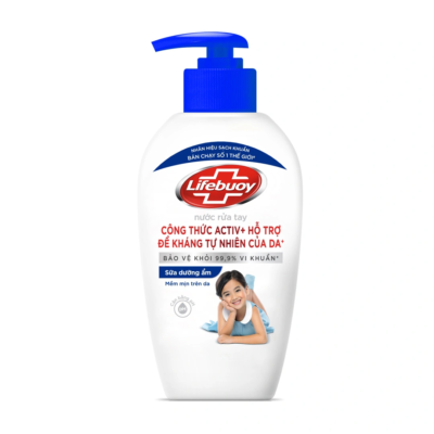 Nước rửa tay Lifebouy sữa dưỡng ẩm công thức Active 180g