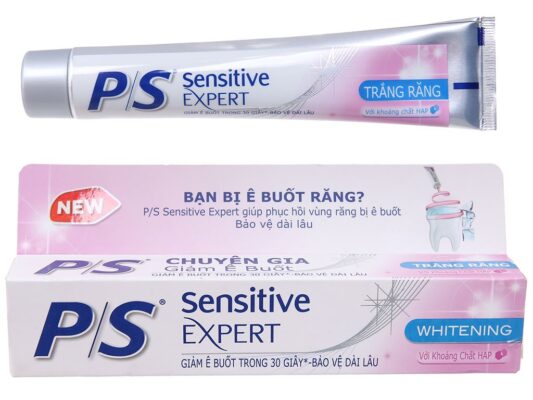 Kem đánh răng P/S Sensitive Expert giảm ê buốt trắng răng 100g