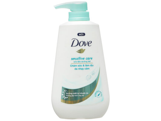 Sữa tắm Dove chăm sóc da nhạy cảm xanh nhạt 500g