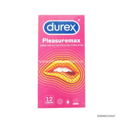 Bao cao su Durex Pleasuremax hạt nổi 56mm hộp 12 chiếc