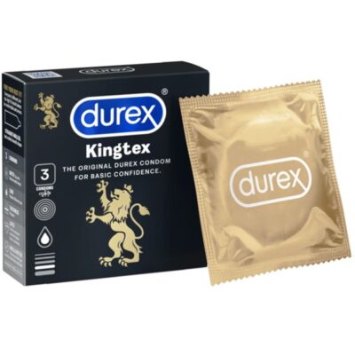 Bao cao su Durex Kingtex hộp 3 chiếc