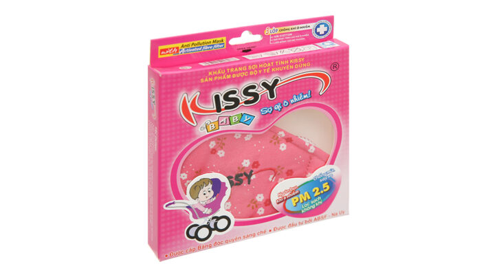 Khẩu trang Kissy for Baby cho trẻ dưới 4 tuổi size S1 hộp hồng