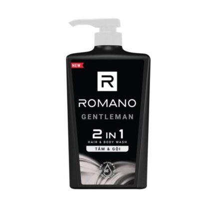Tắm gội Romano Gentleman 2 in 1 hương nước hoa 650g