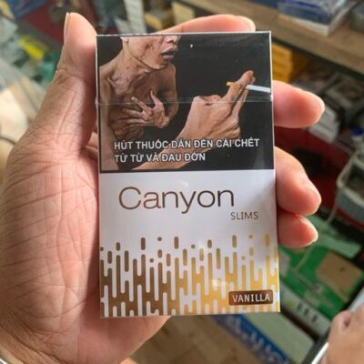 Thuốc lá Canyon slims hương vanilla trắng ( cây)