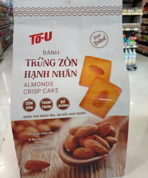 Bánh trứng zòn hạnh nhân 200g