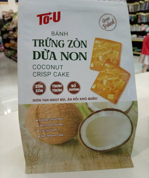 Bánh trứng zòn dừa non 200g