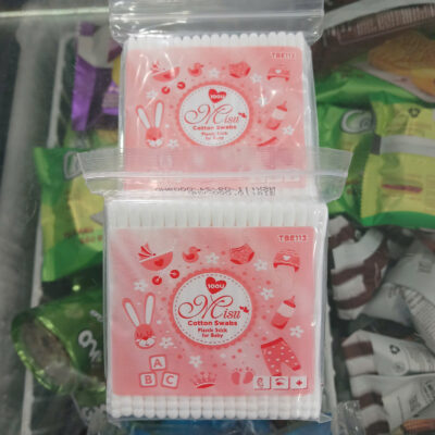 Tăm bông trẻ em lõi nhựa Misu 100 cây ( Gói)