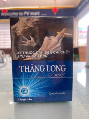 Thuốc lá Thăng Long xanh bấm cây