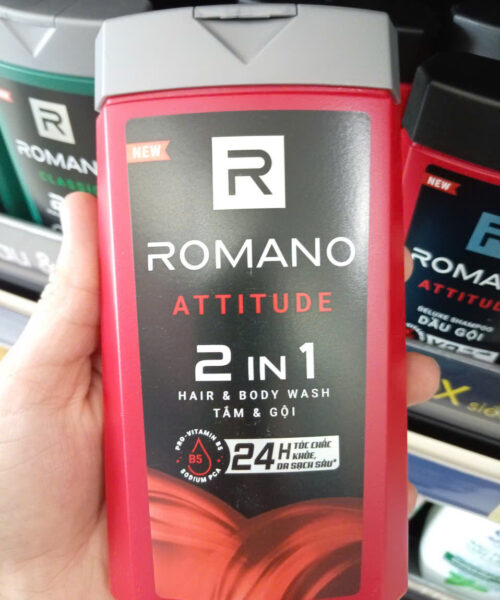 Tắm gội Romano Attitude 2in1 180g