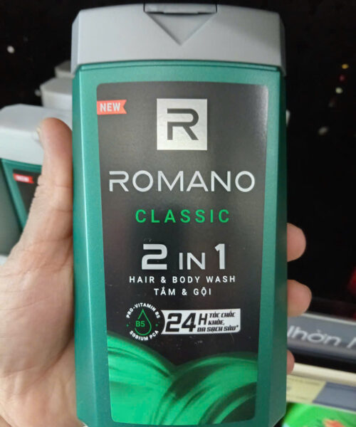Tắm gội Romano Classic 2in1 180g