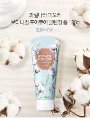 SRM tạo bọt Fiore tinh chất bông non 120g