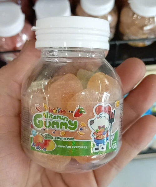 Kẹo dẻo wolfoo vị trái cây hỗn hợp 68g