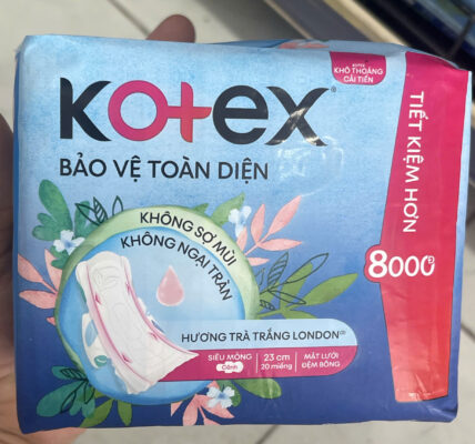 BVS Kotex khô thoáng siểu mỏng cánh 20 miếng 23cm