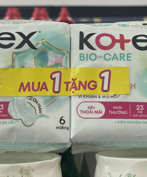 BVS Kotex biocare siêu mỏng cánh 23cm