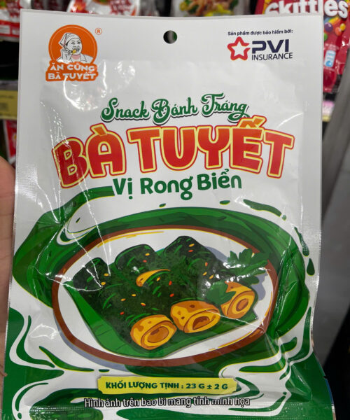 Snack bánh tráng Bà Tuyết vị rong biển 23g