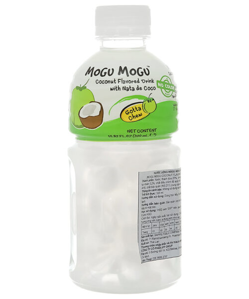 Nước uống Mogu Mogu vị dừa với thạch dừa 320ml ( thùng 24 chai)