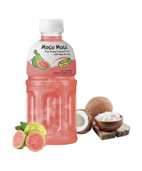 Nước uống Mogu Mogu vị ổi hồng với thạch dừa 320ml ( Thùng)