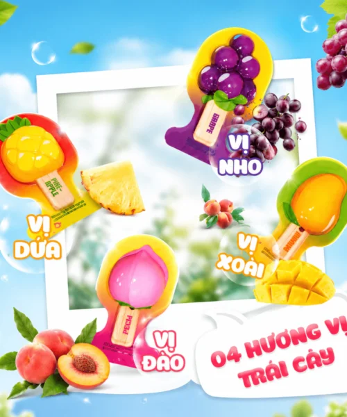 Thạch kem trái cây 5D - Gói 24 cây