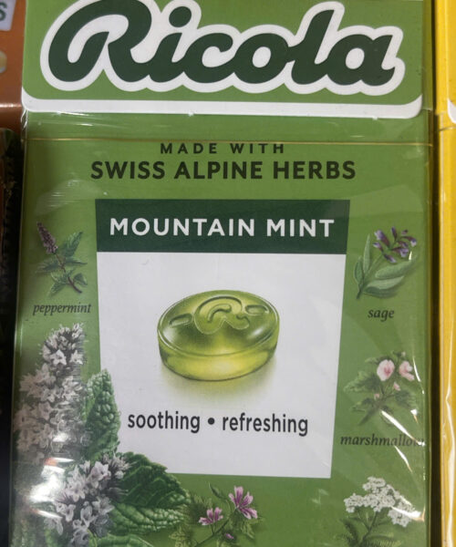 Viên ngậm thảo mộc Ricola chanh và bạc hà 40g