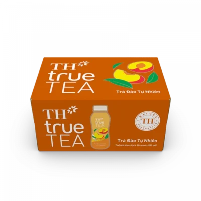 Trà hương đào tự nhiên không đường TH true tea 350ml (Thùng)