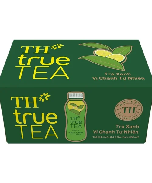 Trà xanh tự nhiên không đường TH true tea 350ml (Thùng)
