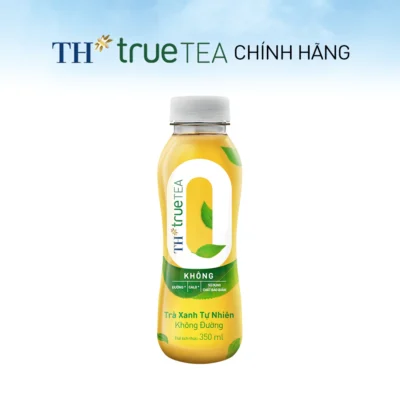 Trà xanh tự nhiên không đường TH true tea 350ml